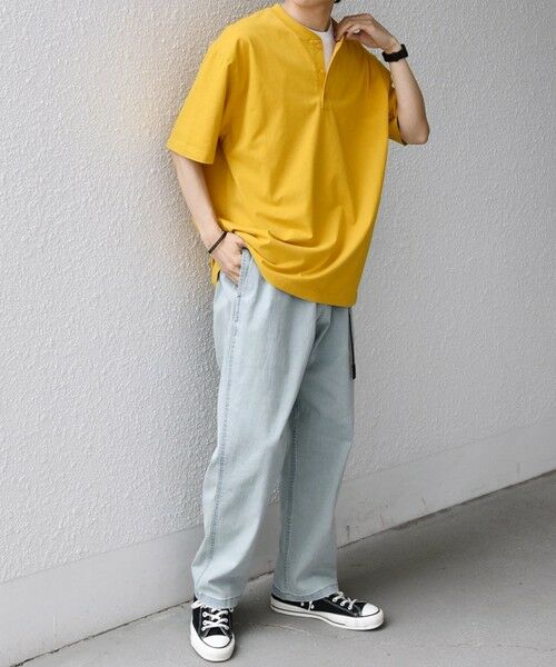 SHIPS / シップス Tシャツ | SHIPS any:〈接触冷感/吸水速乾/UVカット/遮熱〉Raylock ヘンリーネック Tシャツ◆ | 詳細11