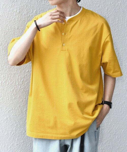 SHIPS / シップス Tシャツ | SHIPS any:〈接触冷感/吸水速乾/UVカット/遮熱〉Raylock ヘンリーネック Tシャツ◆ | 詳細12