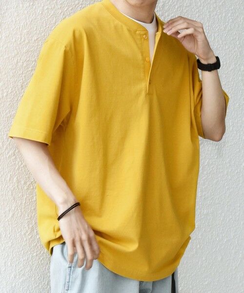 SHIPS / シップス Tシャツ | SHIPS any:〈接触冷感/吸水速乾/UVカット/遮熱〉Raylock ヘンリーネック Tシャツ◆ | 詳細14