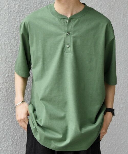 SHIPS / シップス Tシャツ | SHIPS any:〈接触冷感/吸水速乾/UVカット/遮熱〉Raylock ヘンリーネック Tシャツ◆ | 詳細17