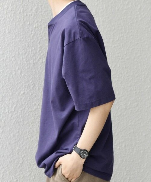 SHIPS / シップス Tシャツ | SHIPS any:〈接触冷感/吸水速乾/UVカット/遮熱〉Raylock ヘンリーネック Tシャツ◆ | 詳細23