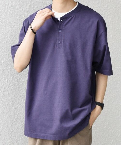 SHIPS / シップス Tシャツ | SHIPS any:〈接触冷感/吸水速乾/UVカット/遮熱〉Raylock ヘンリーネック Tシャツ◆ | 詳細24