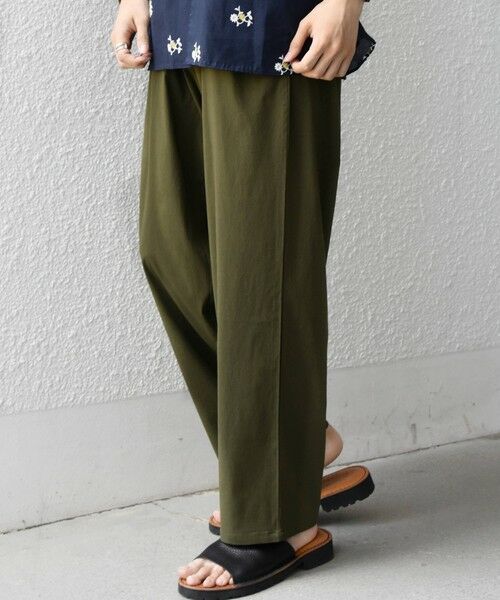 SHIPS / シップス その他パンツ | SHIPS any:〈接触冷感〉クール スーパーストレッチ 2タック リラックス イージー パンツ◆(オリーブ)