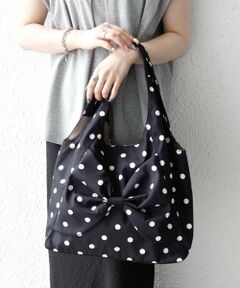 SHIPS / シップス トートバッグ | 《予約》SHIPS any: A4 ドット リボン デザイン トート バッグ