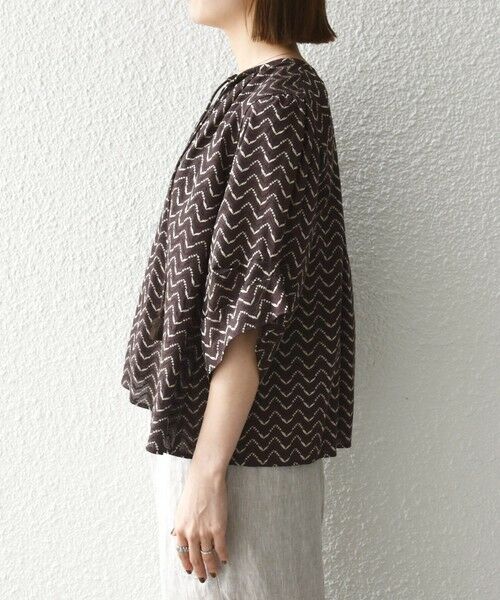 SHIPS / シップス シャツ・ブラウス | 《予約》SHIPS any:〈洗濯機可能〉ラメ ジャカード タッセル スキッパー ブラウス | 詳細16