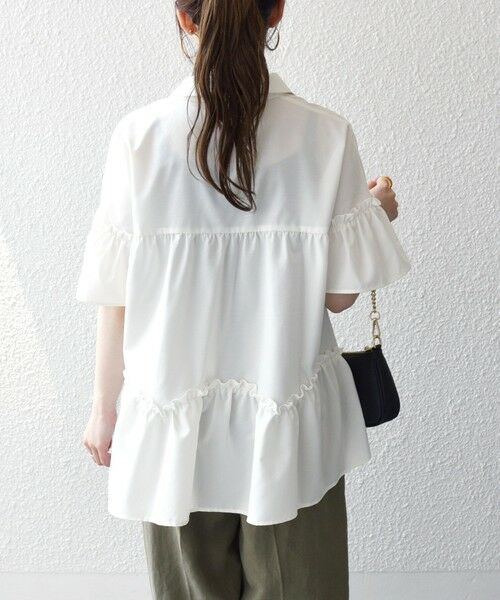 SHIPS / シップス シャツ・ブラウス | 《予約》SHIPS any:〈防しわ/接触冷感/洗濯機可能〉ファンクション ティアード シャツ ブラウス | 詳細7