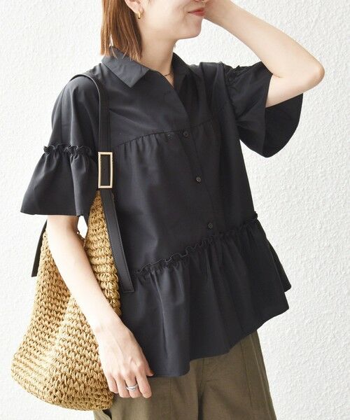 SHIPS / シップス シャツ・ブラウス | 《予約》SHIPS any:〈防しわ/接触冷感/洗濯機可能〉ファンクション ティアード シャツ ブラウス | 詳細18