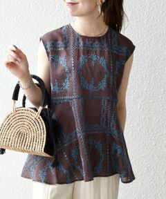 SHIPS / シップス シャツ・ブラウス | 《予約》SHIPS any:〈手洗い可能〉エンブロイダリー レース シアー フレア ヘム ブラウス
