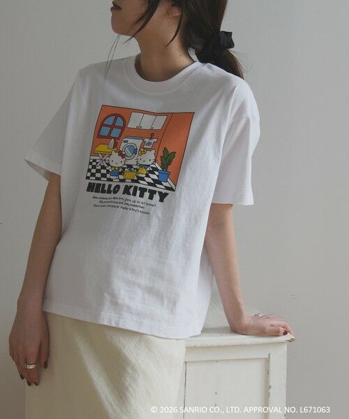 SHIPS / シップス Tシャツ | Hello Kitty × SHIPS any: ハローキティ プリント TEE（ホワイト系2）
