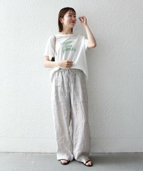 SHIPS / シップス Tシャツ | SHIPS any:〈洗濯機可能〉シアー 裏毛 ロゴ TEE | 詳細1