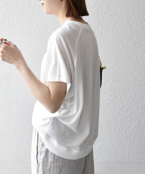 SHIPS / シップス Tシャツ | SHIPS any:〈洗濯機可能〉シアー 裏毛 ロゴ TEE | 詳細6