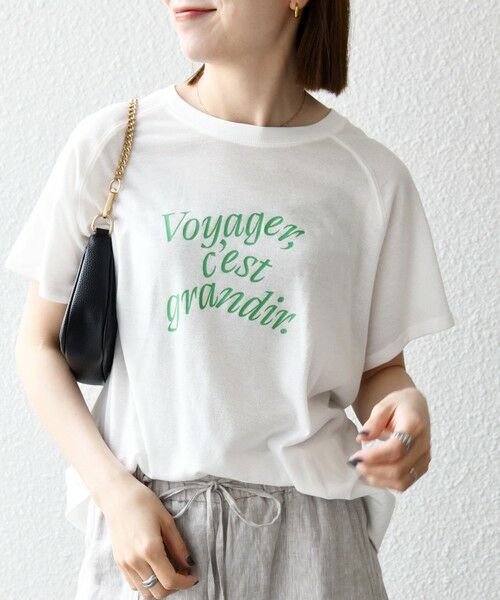 SHIPS / シップス Tシャツ | SHIPS any:〈洗濯機可能〉シアー 裏毛 ロゴ TEE | 詳細7