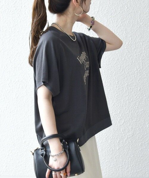 SHIPS / シップス Tシャツ | SHIPS any:〈洗濯機可能〉シアー 裏毛 ロゴ TEE | 詳細13