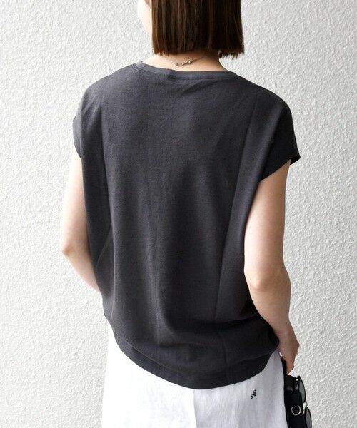 SHIPS / シップス Tシャツ | SHIPS any:〈洗濯機可能〉シアー 裏毛 クルーネック フレンチ スリーブ TEE | 詳細13
