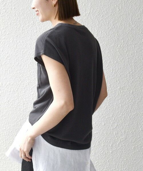 SHIPS / シップス Tシャツ | SHIPS any:〈洗濯機可能〉シアー 裏毛 クルーネック フレンチ スリーブ TEE | 詳細14