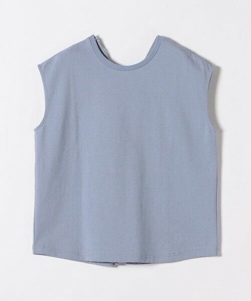 SHIPS / シップス カットソー | 《一部追加予約》SHIPS any:〈洗濯機可能〉バック レース コンビ フレンチスリーブ プルオーバー | 詳細20