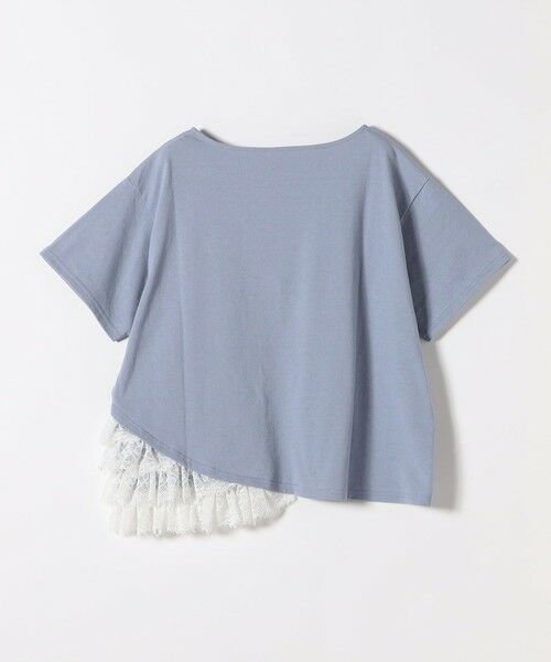 SHIPS / シップス カットソー | 《追加予約》SHIPS any:〈洗濯機可能〉レース ヘム アシンメトリー ショートスリーブ TEE | 詳細22