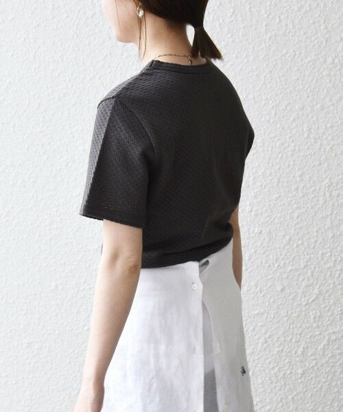 SHIPS / シップス Tシャツ | 《予約》SHIPS any:〈洗濯機可能〉透かし レース 半袖 クルーネック Tシャツ | 詳細20