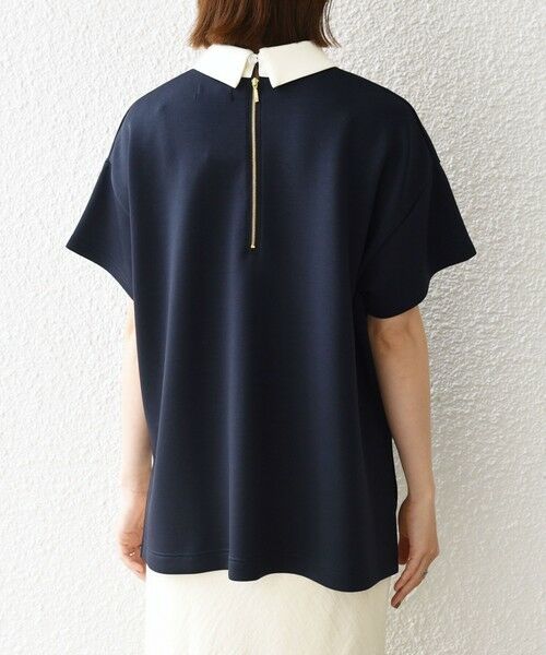 SHIPS / シップス カットソー | 《予約》SHIPS any:〈洗濯機可能〉バイカラー ショートスリーブ プルオーバー | 詳細27