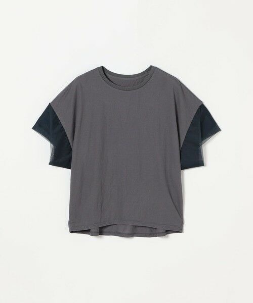 SHIPS / シップス Tシャツ | 《予約》SHIPS any:〈手洗い可能〉カノコ チュール コンビ ワイド TEE | 詳細10