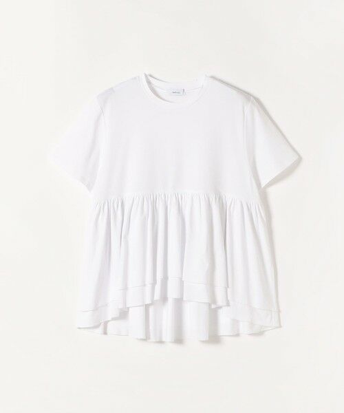 SHIPS / シップス Tシャツ | 《予約》SHIPS any:〈洗濯機可能〉ジャージー ダブルヘム ペプラム TEE | 詳細9