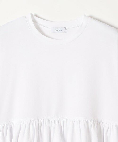 SHIPS / シップス Tシャツ | 《予約》SHIPS any:〈洗濯機可能〉ジャージー ダブルヘム ペプラム TEE | 詳細10