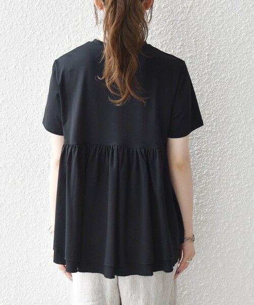 SHIPS / シップス Tシャツ | 《予約》SHIPS any:〈洗濯機可能〉ジャージー ダブルヘム ペプラム TEE | 詳細26