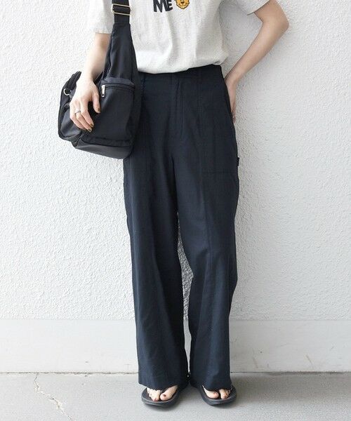 SHIPS / シップス その他パンツ | 《予約》SHIPS any:〈洗濯機可能〉コットン リネン ペインター ワイド パンツ | 詳細6