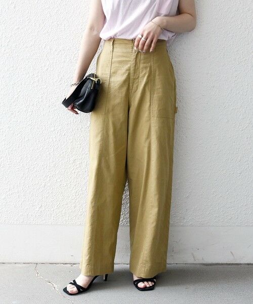 SHIPS / シップス その他パンツ | 《予約》SHIPS any:〈洗濯機可能〉コットン リネン ペインター ワイド パンツ | 詳細12