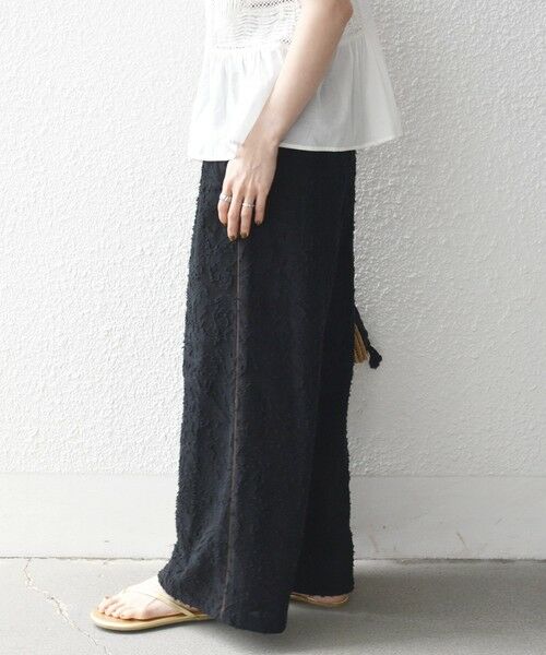 SHIPS / シップス その他パンツ | 《予約》SHIPS any:〈手洗い可能〉メッシュ ジャカード イージー ワイド パンツ | 詳細7