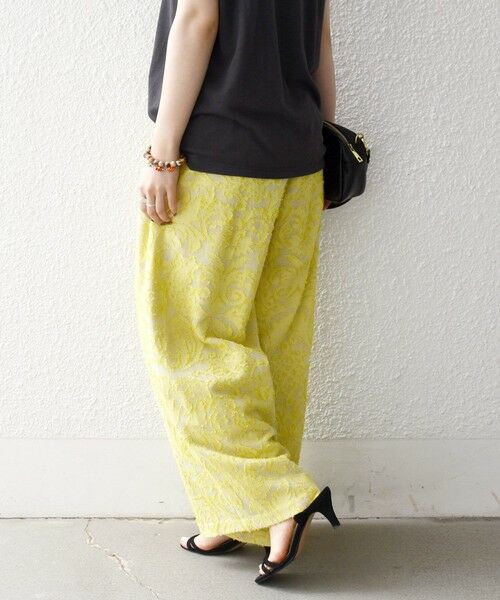 SHIPS / シップス その他パンツ | 《予約》SHIPS any:〈手洗い可能〉メッシュ ジャカード イージー ワイド パンツ | 詳細14