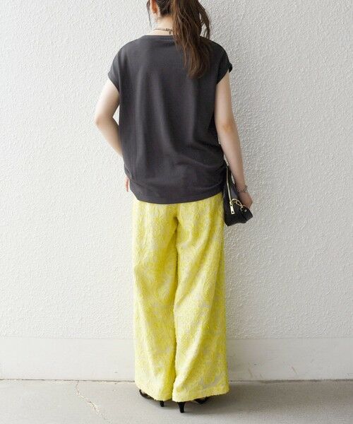 SHIPS / シップス その他パンツ | 《予約》SHIPS any:〈手洗い可能〉メッシュ ジャカード イージー ワイド パンツ | 詳細11
