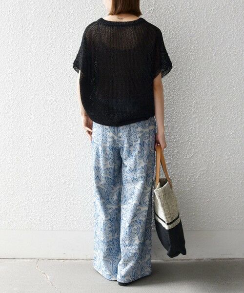 SHIPS / シップス その他パンツ | 《予約》SHIPS any:〈手洗い可能〉メッシュ ジャカード イージー ワイド パンツ | 詳細19