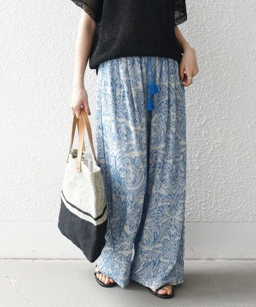 SHIPS / シップス その他パンツ | 《予約》SHIPS any:〈手洗い可能〉メッシュ ジャカード イージー ワイド パンツ | 詳細21