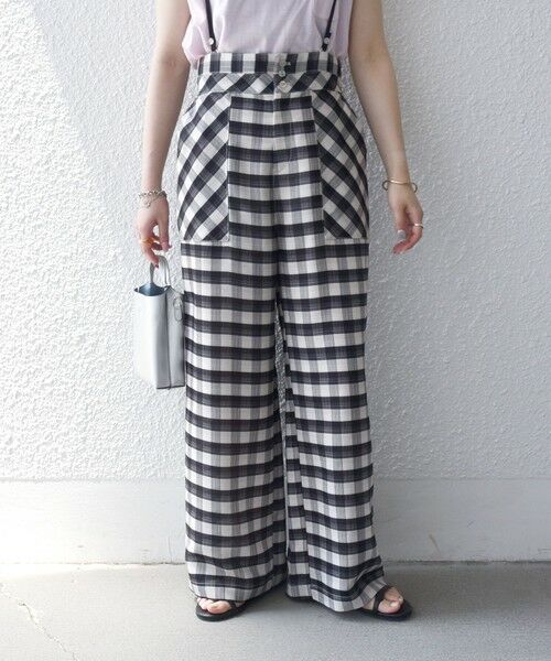 SHIPS / シップス その他パンツ | 《予約》SHIPS any: 〈洗濯機可能〉カラミ サスペンダー ワイド パンツ | 詳細11