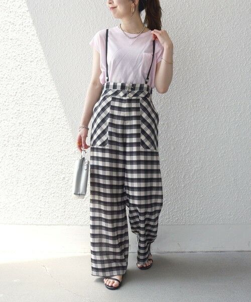 SHIPS / シップス その他パンツ | 《予約》SHIPS any: 〈洗濯機可能〉カラミ サスペンダー ワイド パンツ | 詳細2