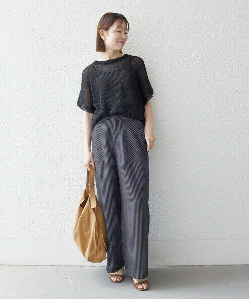 SHIPS / シップス その他パンツ | 《予約》SHIPS any: 〈洗濯機可能〉カラミ サスペンダー ワイド パンツ | 詳細14