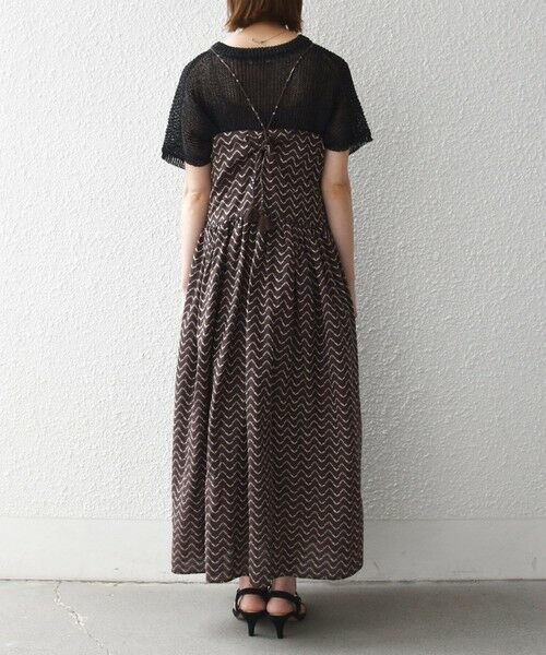 SHIPS / シップス ロング・マキシ丈ワンピース | 《予約》SHIPS any:〈洗濯機可能〉ラメ ジャカード タッセル キャミ ワンピース | 詳細13