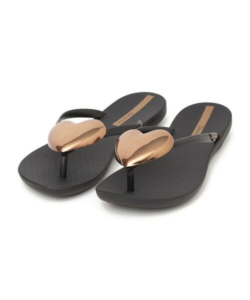 SHIPS / シップス サンダル | Ipanema: MAXI FASHION IV ハートモチーフ サンダル（ブラック）