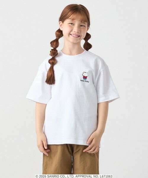 SHIPS / シップス Tシャツ | Hello Kitty × SHIPS any: ハローキティ プリント TEE <KIDS>（ホワイト系1）