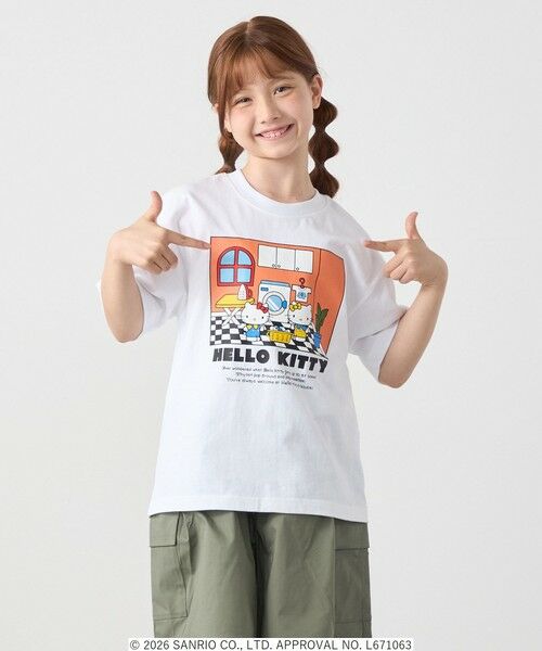 SHIPS / シップス Tシャツ | Hello Kitty × SHIPS any: ハローキティ プリント TEE <KIDS>（ホワイト系2）