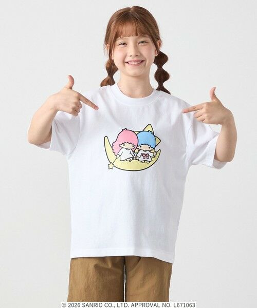 SHIPS / シップス Tシャツ | LITTLE TWIN STARS × SHIPS any: リトルツインスターズ プリント TEE <KIDS>（ホワイト系）