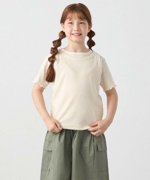 SHIPS / シップス Tシャツ | SHIPS any: リブTシャツ&タンクトップ レイヤードセット<KIDS> | 詳細3