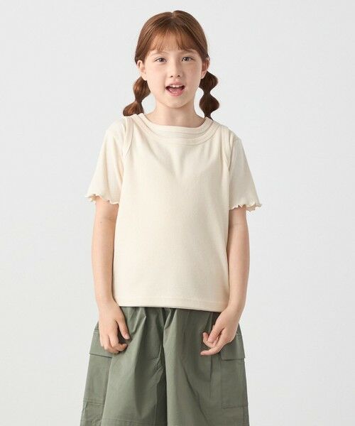 SHIPS / シップス Tシャツ | SHIPS any: リブTシャツ&タンクトップ レイヤードセット<KIDS> | 詳細4