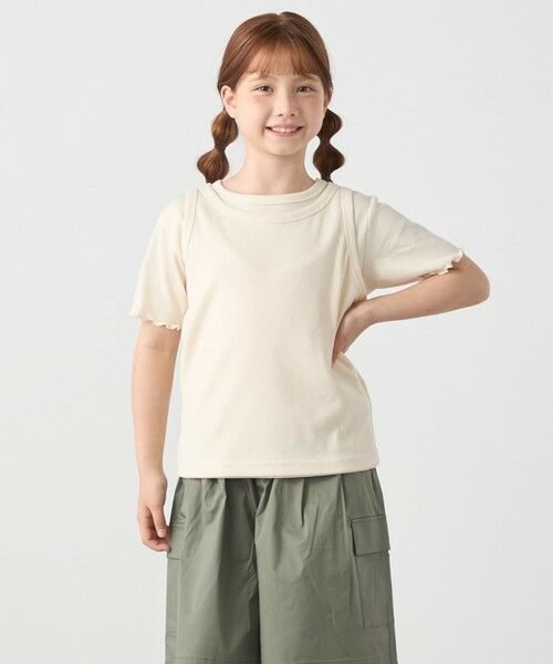 SHIPS / シップス Tシャツ | SHIPS any: リブTシャツ&タンクトップ レイヤードセット<KIDS> | 詳細5