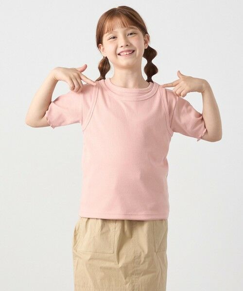 SHIPS / シップス Tシャツ | SHIPS any: リブTシャツ&タンクトップ レイヤードセット<KIDS> | 詳細10