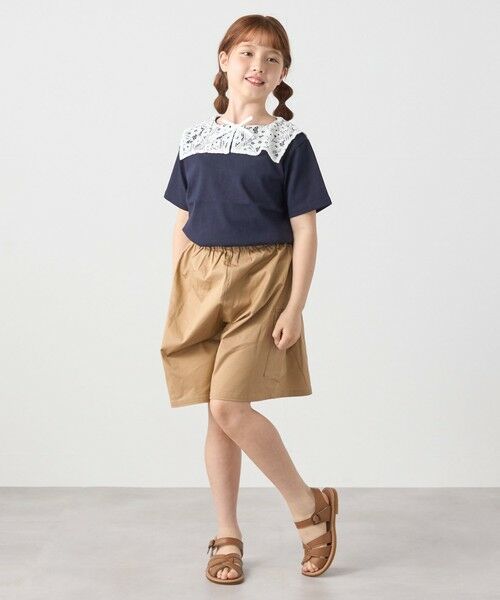 SHIPS / シップス Tシャツ | SHIPS any: レース カラー リボン 半袖 Tシャツ<KIDS> | 詳細9