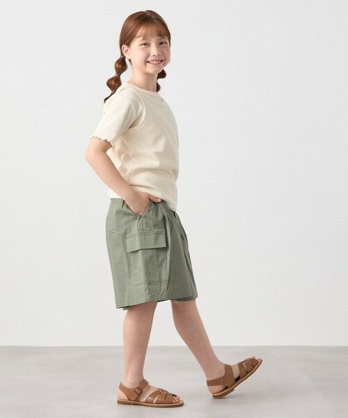 SHIPS / シップス ショート・ハーフ・半端丈パンツ | SHIPS any: カーゴ キュロット パンツ<KIDS> | 詳細16