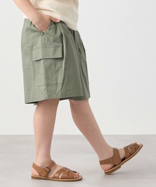 SHIPS / シップス ショート・ハーフ・半端丈パンツ | SHIPS any: カーゴ キュロット パンツ<KIDS>(オリーブ)