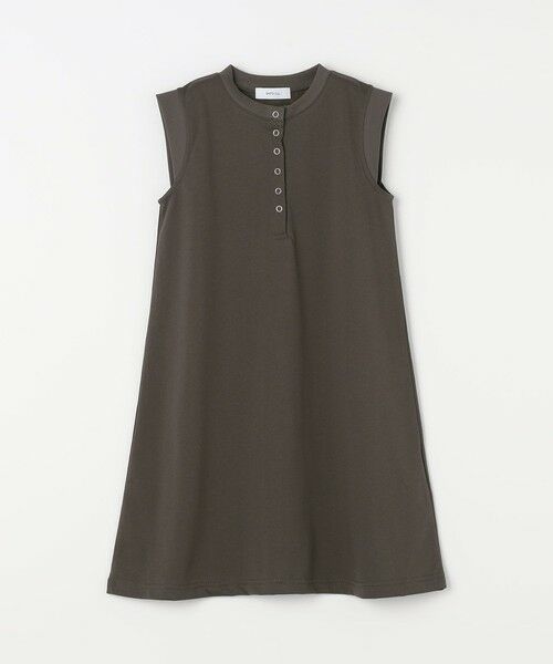 SHIPS / シップス ロング・マキシ丈ワンピース | SHIPS any: ヘンリーネック ノースリーブ Tシャツ ワンピース<KIDS> | 詳細8